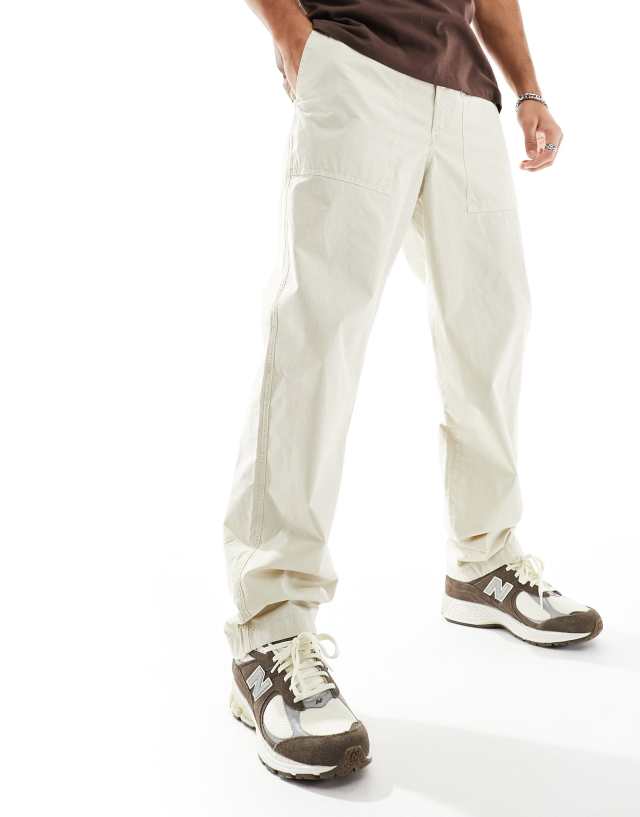 Tommy Hilfiger - murray papertouch utility trousers in stone