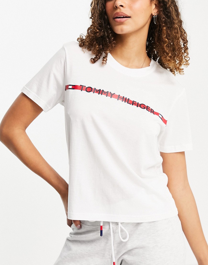 Tommy Hilfiger nature tech short sleeve tee in white