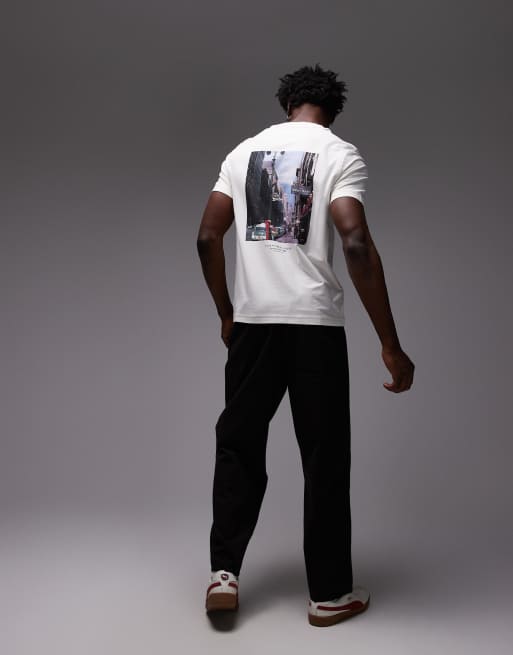 Tommy Hilfiger – Naturvit t-shirt med logga, 3 av 4