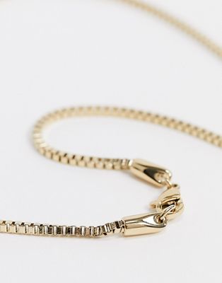 Tommy Hilfiger neckchain in gold with double dog tag pendants
