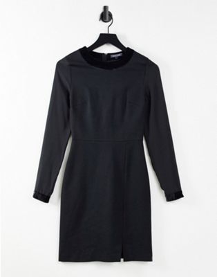 Tommy Hilfiger Nerissa long sleeve mini dress in black