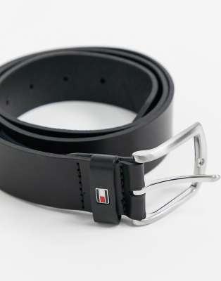 Tommy Hilfiger Tommy Hilfiger new denton 3.5cm leather belt in black