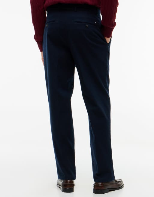 Tommy Hilfiger New york label gebürstete Tapered-Hose in Marineblau, 4 von 6