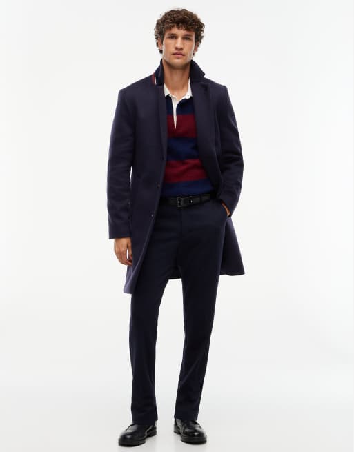 Tommy Hilfiger New york label knit straight trousers in navy blue, 2 of 7