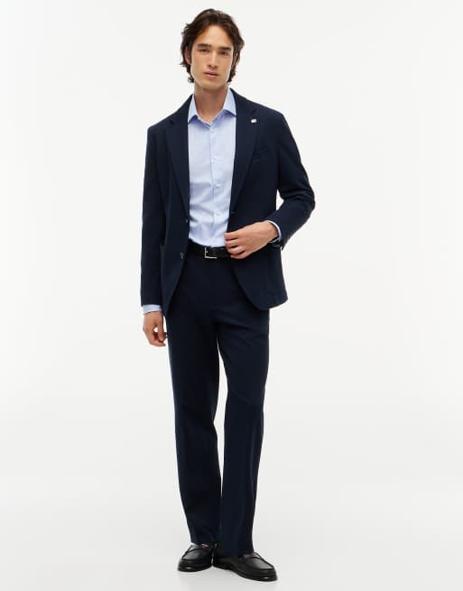Tommy Hilfiger New york label performance jersey trousers in navy blue, 2 of 7