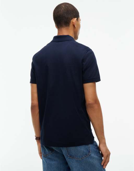Tommy Hilfiger New york label performance Regular-Fit Polohemd in Marineblau, 6 von 7