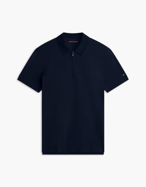 Tommy Hilfiger New york label performance Regular-Fit Polohemd in Marineblau, 7 von 7