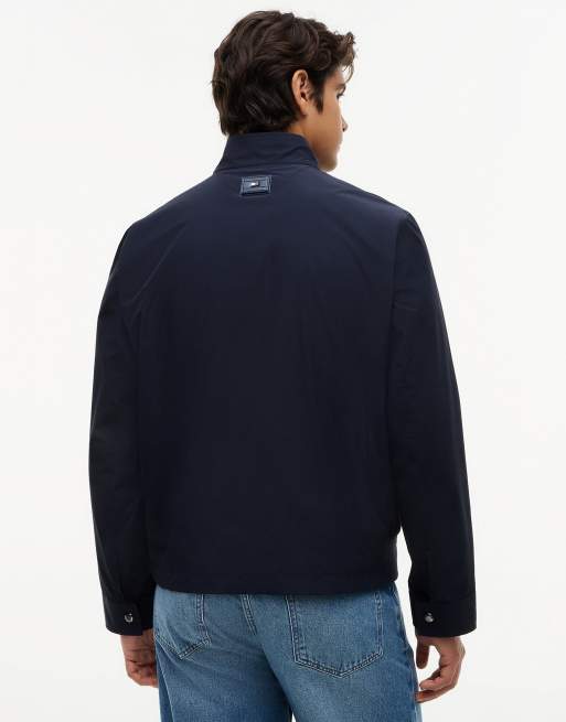 Tommy Hilfiger New york label performance relaxed harrington jacket in navy blue, 5 of 6