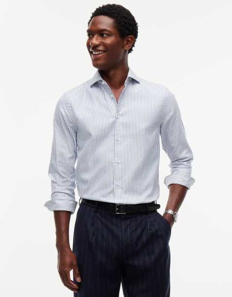 Tommy Hilfiger New york label Slim-Fit-Oxford-Hemd in Marineblau / Weiß - view 1