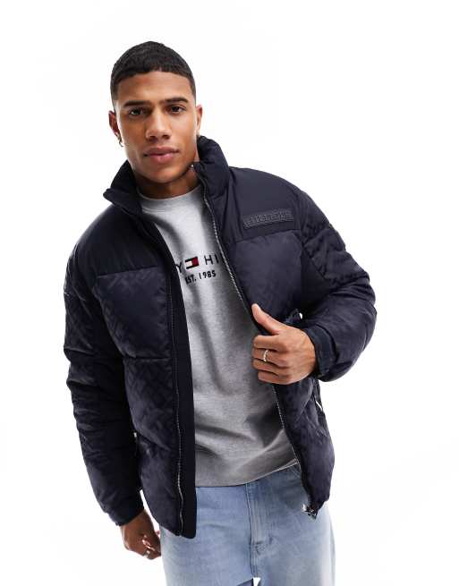 Monogram Leather Hooded Down Jacket - Men - Ready-to-Wear