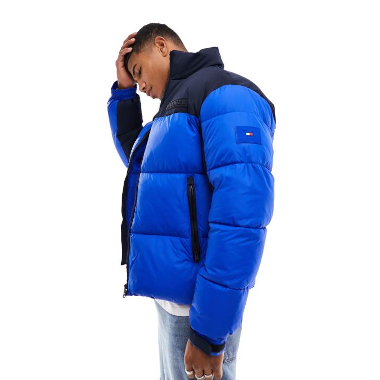 Tommy hilfiger puffer clearance jacket blue