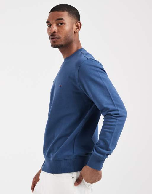 Tommy Hilfiger – Niebieska bluza basic z okrągłym dekoltem, 4 z 5
