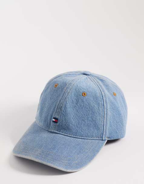 Tommy Hilfiger – Niebieska jeansowa czapka z daszkiem i logo z flagą - view 1