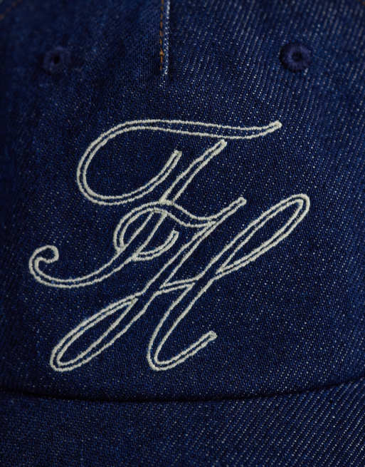 Tommy Hilfiger – Niebieska jeansowa czapka z daszkiem i logo, 3 z 3