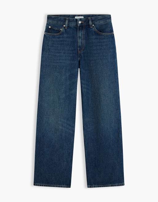 Tommy Hilfiger Nola jean droit taille basse délavé bleu foncé, 7 de 7