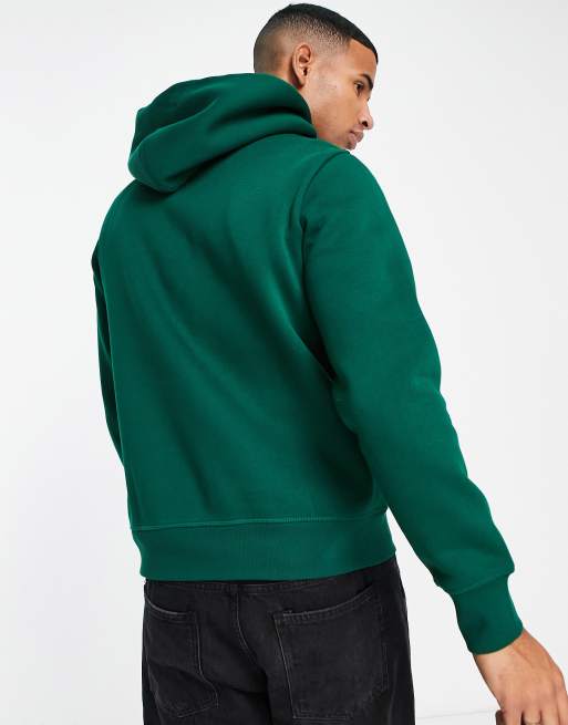 Dark green tommy online hilfiger hoodie