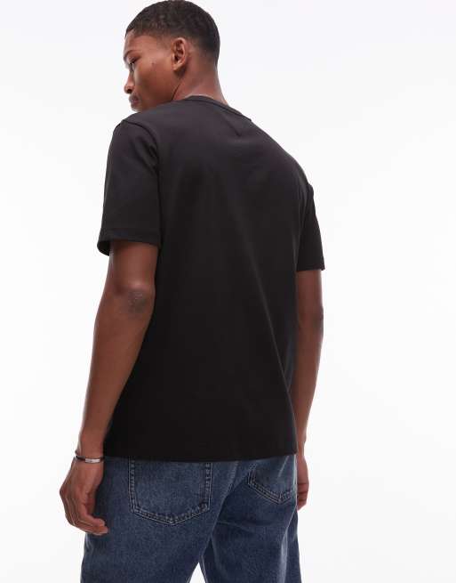 Tommy Hilfiger nyc script t-shirt in black, 4 of 4