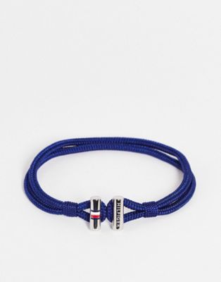 Tommy Hilfiger nylon bracelet in navy - ASOS Price Checker
