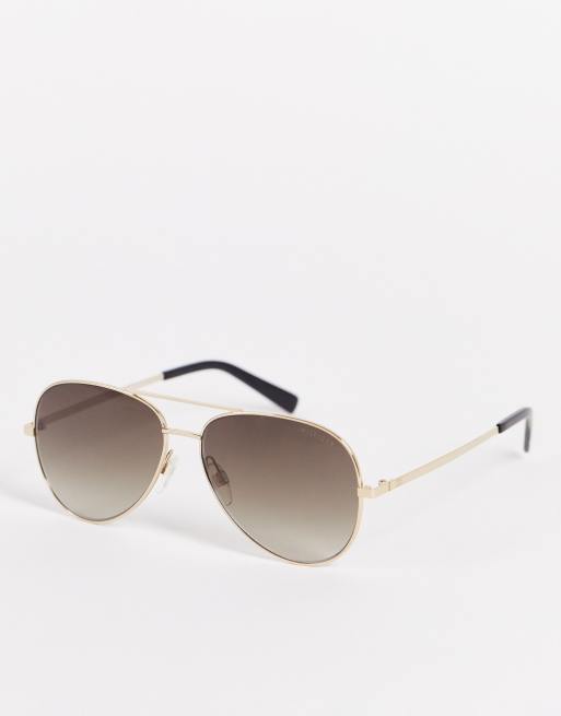 Tommy Hilfiger - Occhiali da sole modello aviatore con montatura in metallo colore oro 1571/S