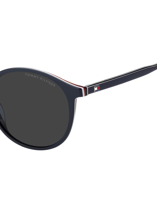 Tommy Hilfiger - Occhiali da sole rotondi blu , 3 di 3