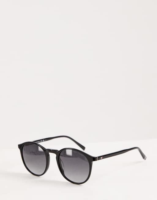 Tommy Hilfiger - Occhiali da sole rotondi neri , 2 di 3