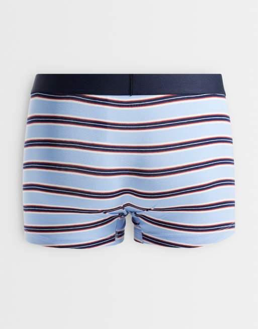 Tommy Hilfiger Original 3 pack boxer briefs in blue/orange/stripes, 2 of 3