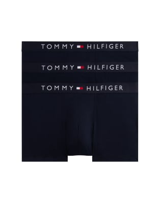 Tommy Hilfiger Original 3 Pack Boxer Briefs In Blue