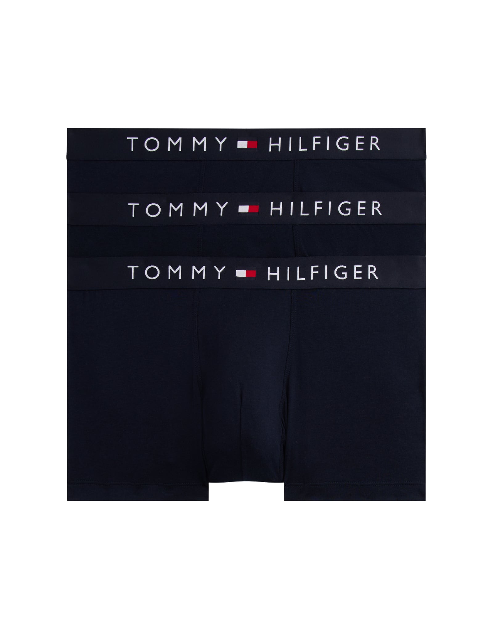 Оригинальные боксерские трусы Tommy Hilfiger из 3-х упаковок темно-синего цвета