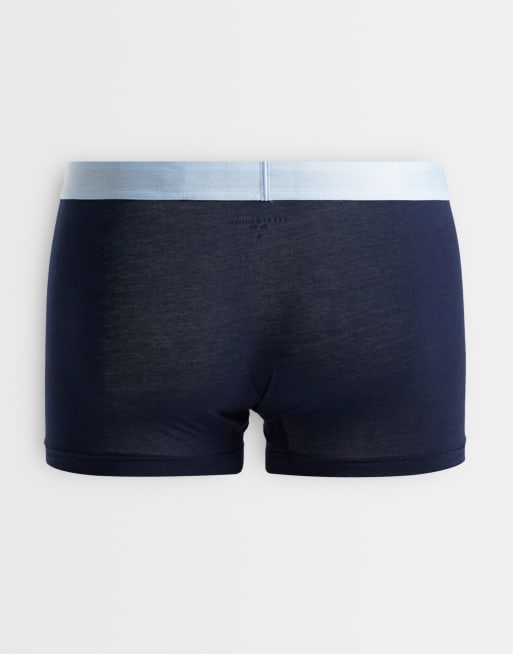 Tommy Hilfiger Original 3 pack briefs in black with red/navy/gray waistbands, 3 of 3