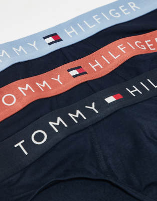 Tommy Hilfiger Original 3 Pack Briefs In Blue