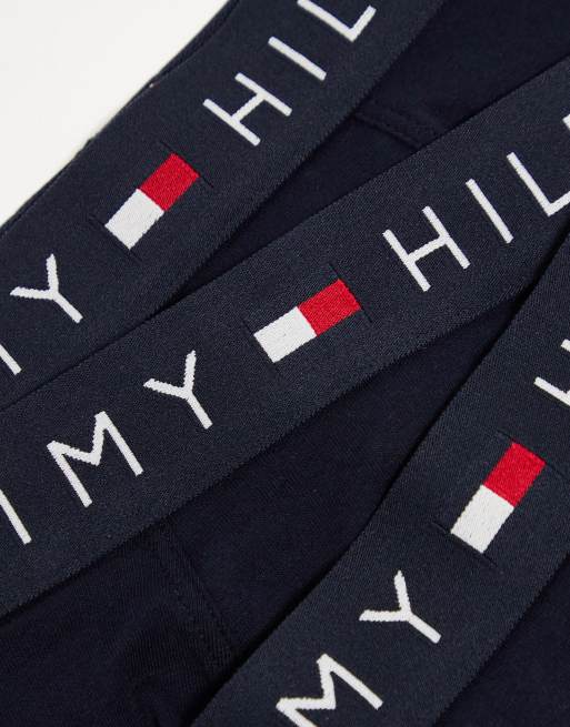 Tommy Hilfiger original 3 pack briefs in navy, 3 of 4