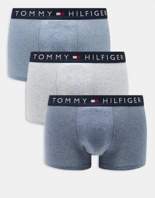 Tommy Hilfiger Original 3 pack trunk in grey multi φωτογραφία