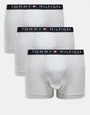 Tommy Hilfiger Original 3-pack Trunks In Gray