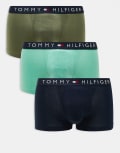 [Tommy Hilfiger] Tommy Hilfiger Original 3 pack trunks in navy/olive/green XL Des Sky/Utny Olv/F