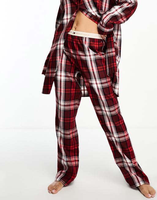 Tommy Hilfiger Kids Red Plaid Pajama Pants Size 6-7