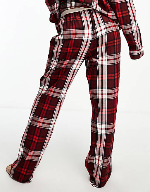 Tommy Hilfiger Original flannel sleep pants in red check | ASOS