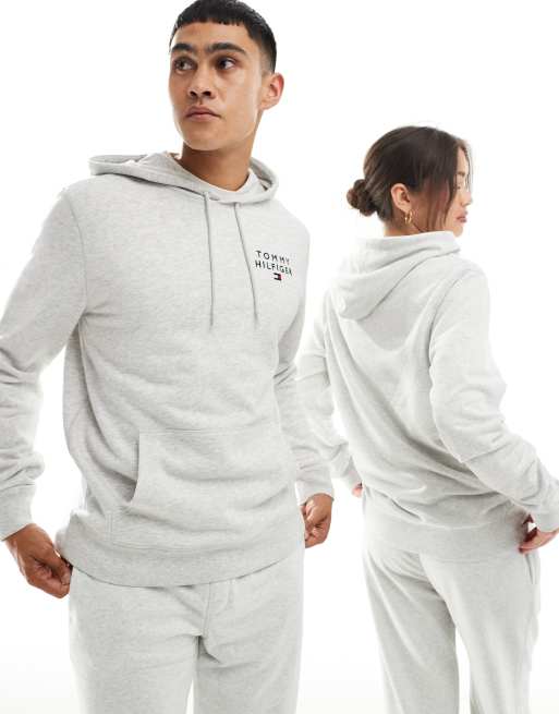 Tommy Hilfiger – Original – Lounge-Kapuzenpullover in Grau