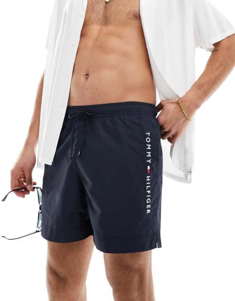 Tommy Hilfiger Original medium drawstring swim short in navy - view 1