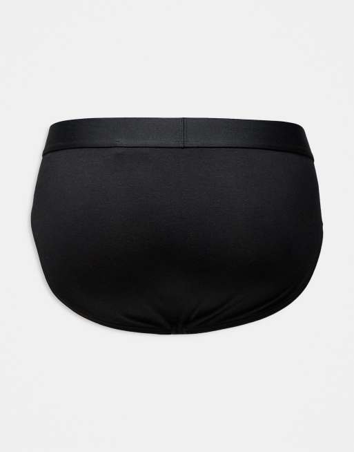 Tommy Hilfiger - Original - Pack de 3 calzoncillos slip negros de corte estándar, 3 de 3
