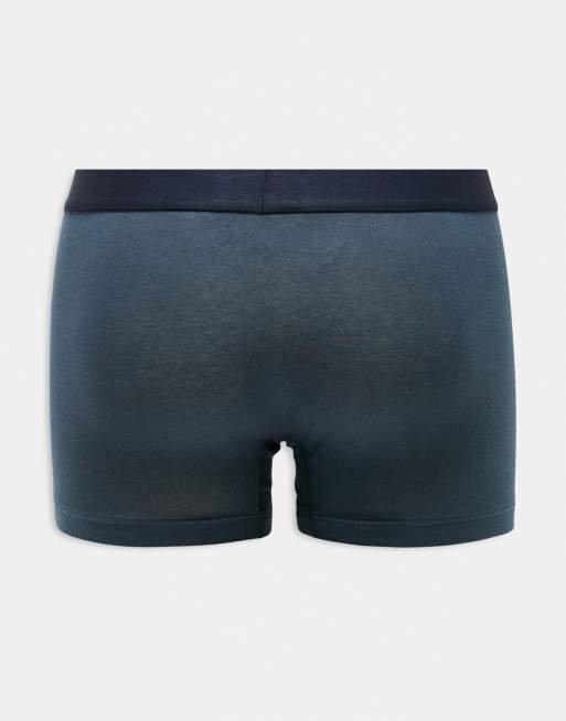 Tommy Hilfiger - Original - Pakke med 3 par boksershorts i blå/hvid/grøn, 2 af 3