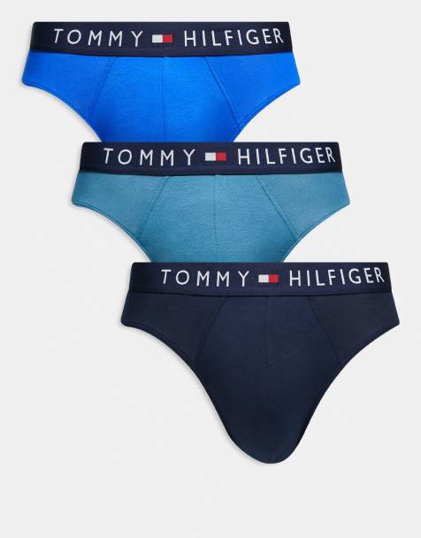 Tommy Hilfiger - Original - Pakke med 3 par briefs i marineblå/grøn/blå - view 1