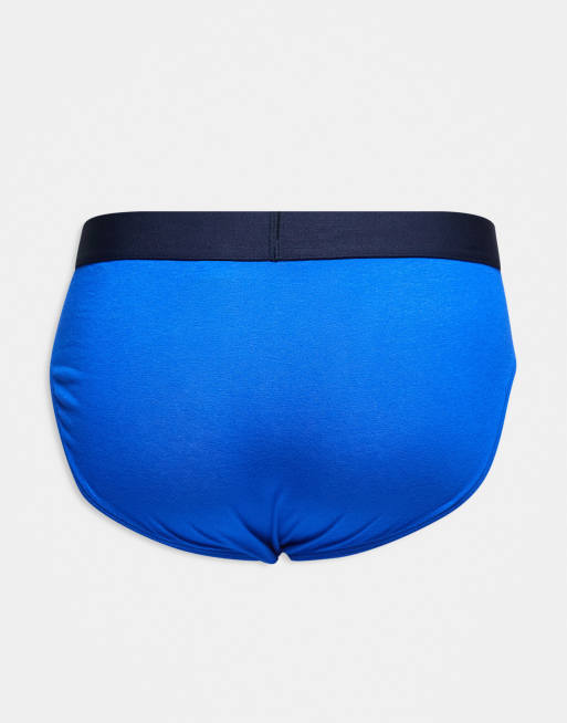 Tommy Hilfiger - Original - Pakke med 3 par briefs i marineblå/grøn/blå, 3 af 3