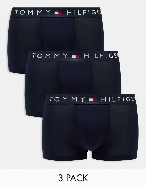 Tommy Hilfiger - Original - Set van 3 boxershorts in marineblauw