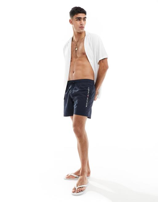 Tommy Hilfiger Original Short de bain mi long a cordon de serrage Bleu marine