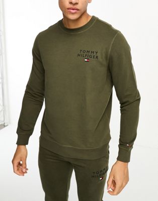 Tommy Hilfiger Original sweatshirt in khaki - ASOS Price Checker