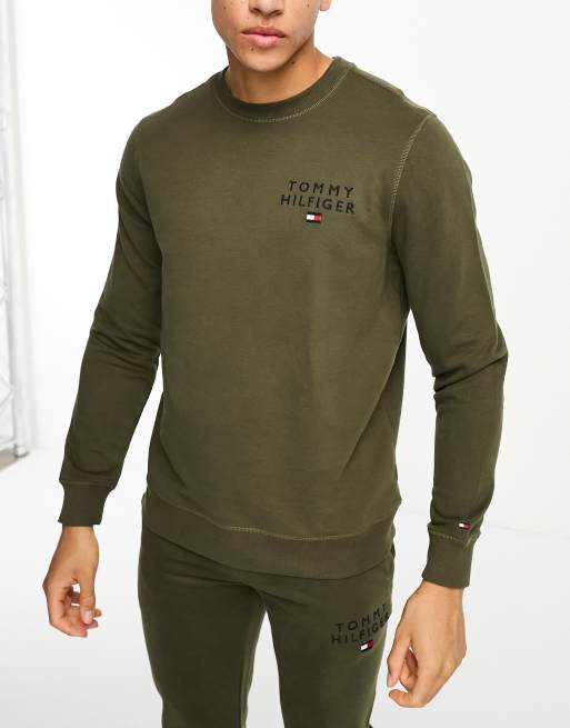 Tommy hilfiger on sale khaki sweatshirt