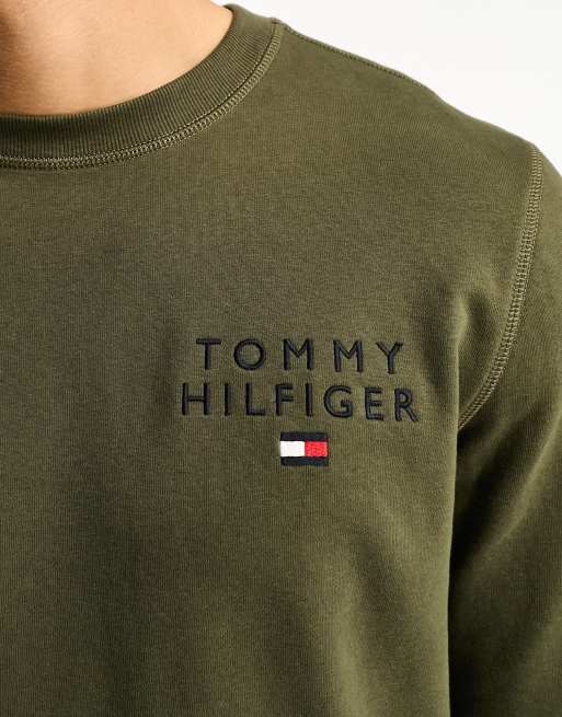 Tommy hilfiger on sale khaki sweatshirt