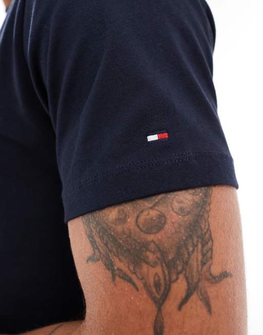 Tommy Hilfiger - Original - T-shirt confort - Bleu marine, 3 de 4