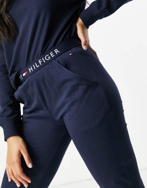 Tommy hilfiger logo hot sale band lounge pant