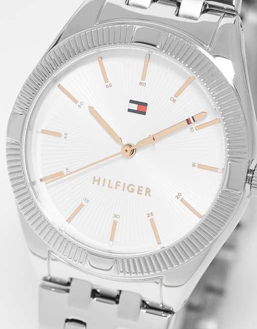 Tommy Hilfiger - Orologio da donna con bracciale color argento e quadrante argentato 1782548